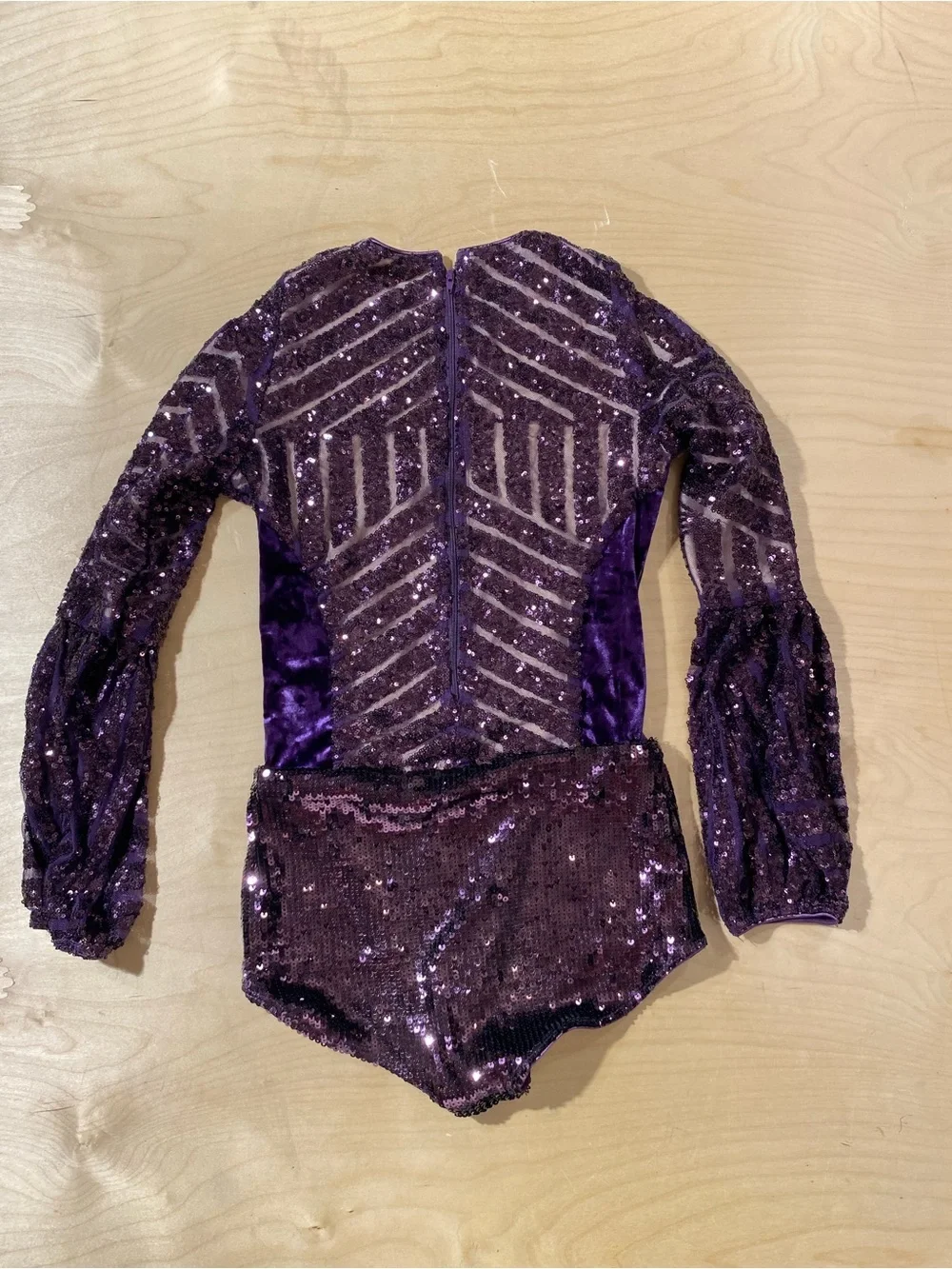 Tenth House Purple Sequin Girls' Dance Costume Leotard Size SA (RI)